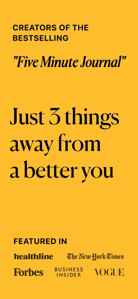 5 Minute Journal: Self-Care App Store screenshot 1
