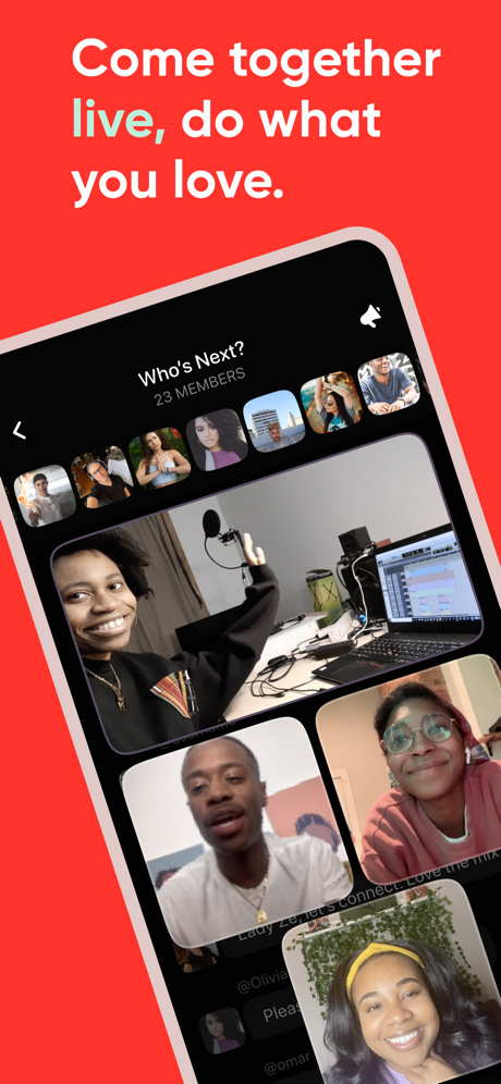 Airtime | A live social space App Store screenshot 1
