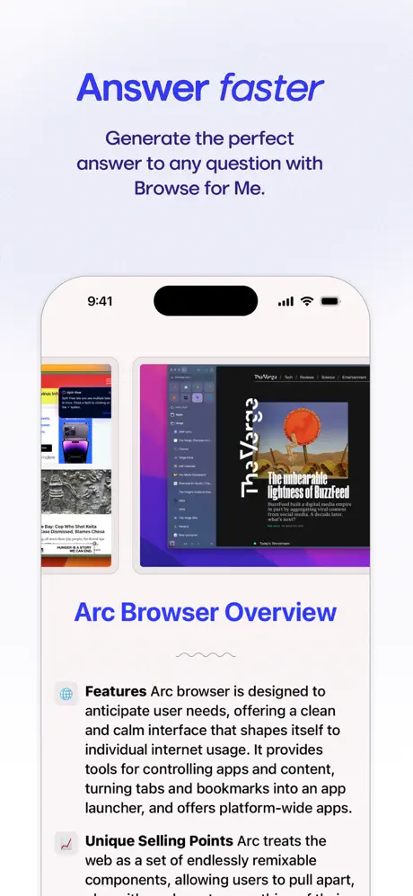 Arc Search AI Browser App Store screenshot 2