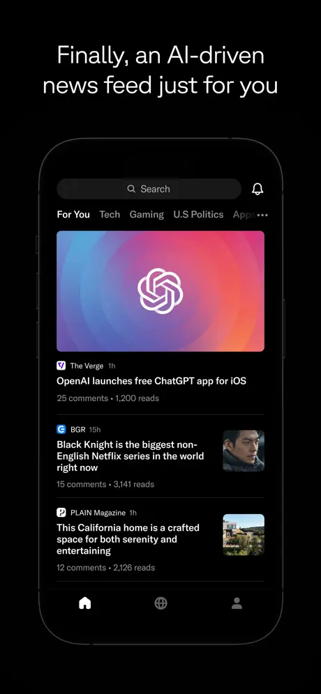 Artifact: Intelligent News App Store screenshot 1