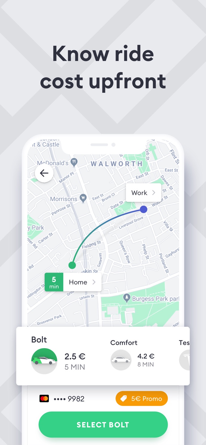 Bolt (Taxify) App Store screenshot 2