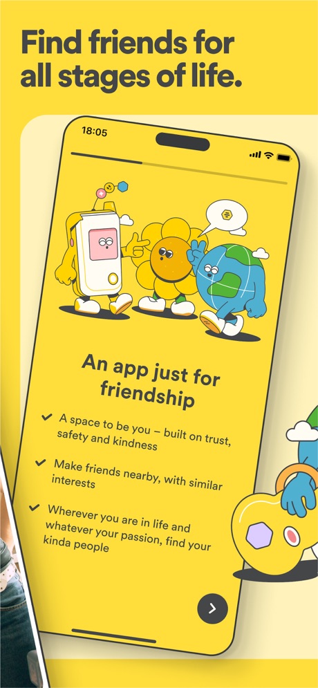 Bumble For Friends: Meet IRL App Store screenshot 2