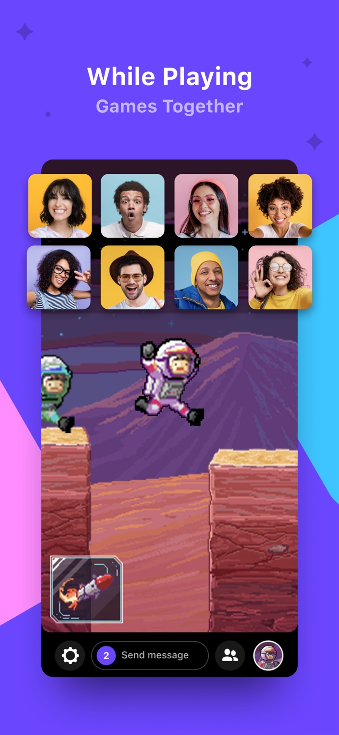 Bunch Group Video Chat & Games App Store screenshot 2