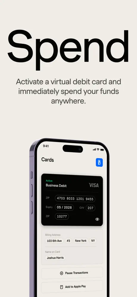 Capital — Banking for Founders App Store screenshot 5