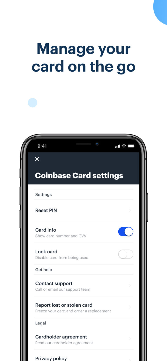 Coinbase Card App Store screenshot 5