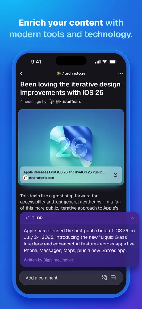 Digg App Store screenshot 3