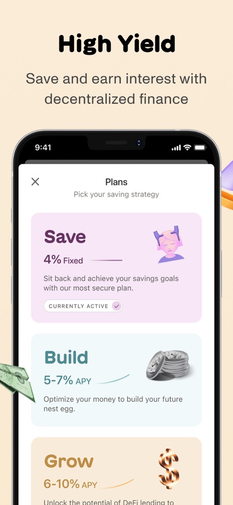 Donut: Earn up to 10% APY App Store screenshot 3