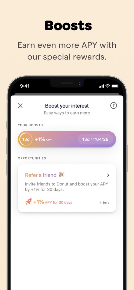 Donut: Earn up to 10% APY App Store screenshot 6