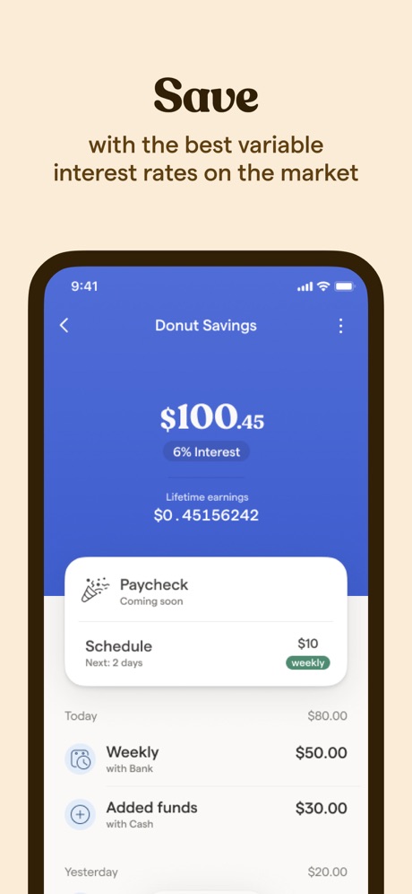 Donut: Save & Invest in Crypto App Store screenshot 2
