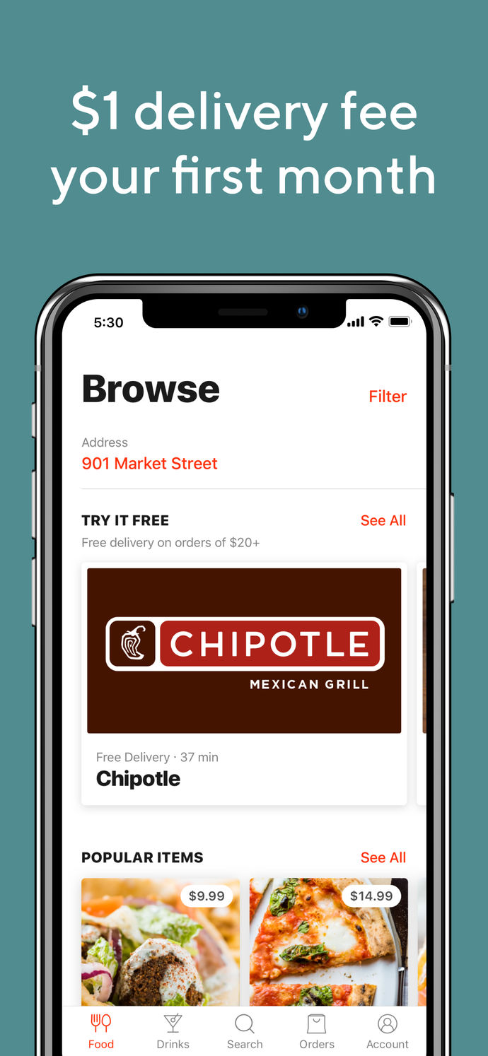 DoorDash – Order Food Delivery App Store screenshot 2