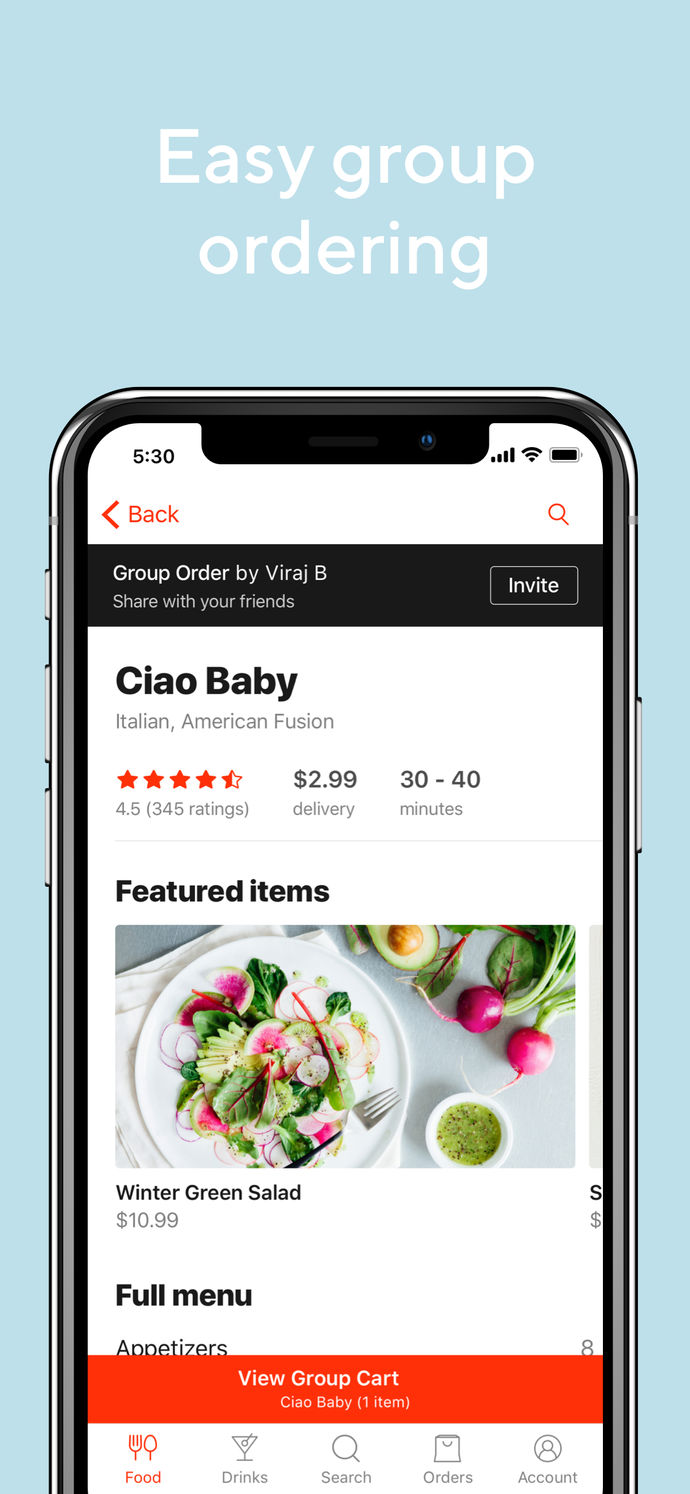 DoorDash – Order Food Delivery App Store screenshot 5
