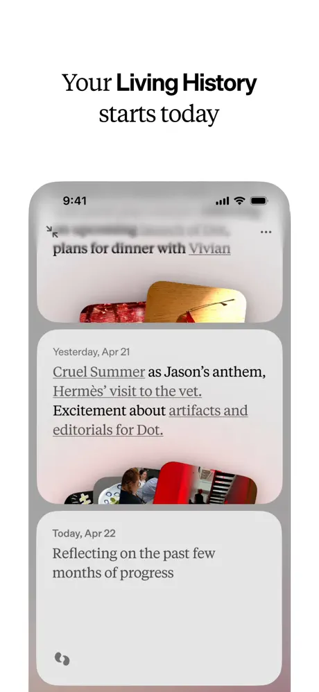Dot – Living History App Store screenshot 2