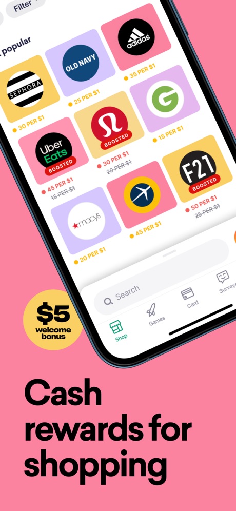 Drop: Deals & Cash Back App App Store screenshot 1