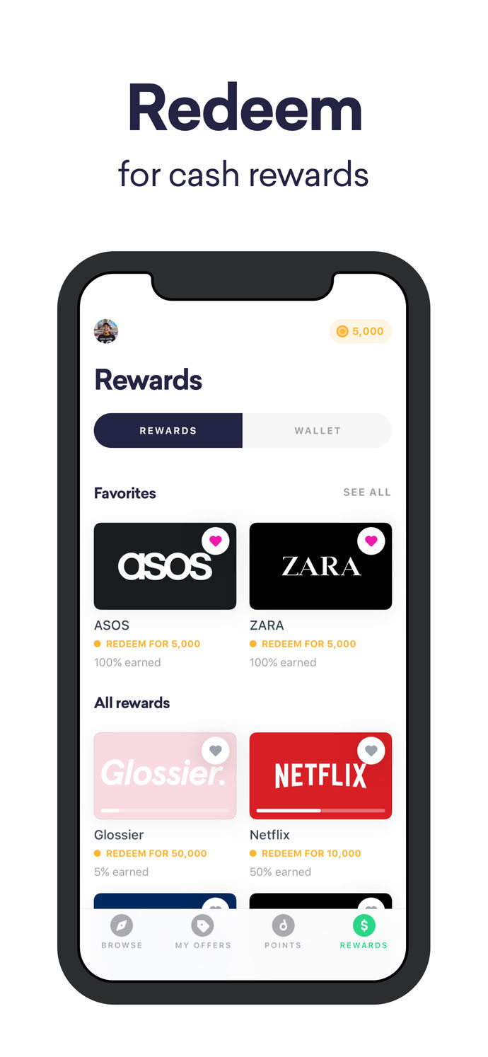 Drop: Shop & Get Cash Rewards App Store screenshot 5