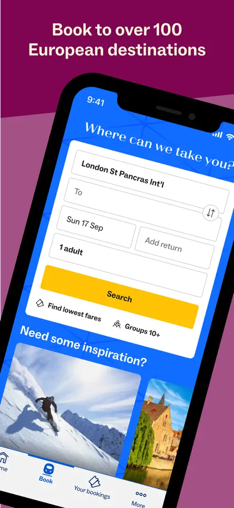 Eurostar Trains App Store screenshot 3