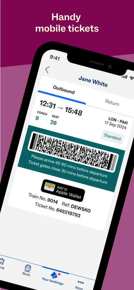 Eurostar Trains App Store screenshot 6
