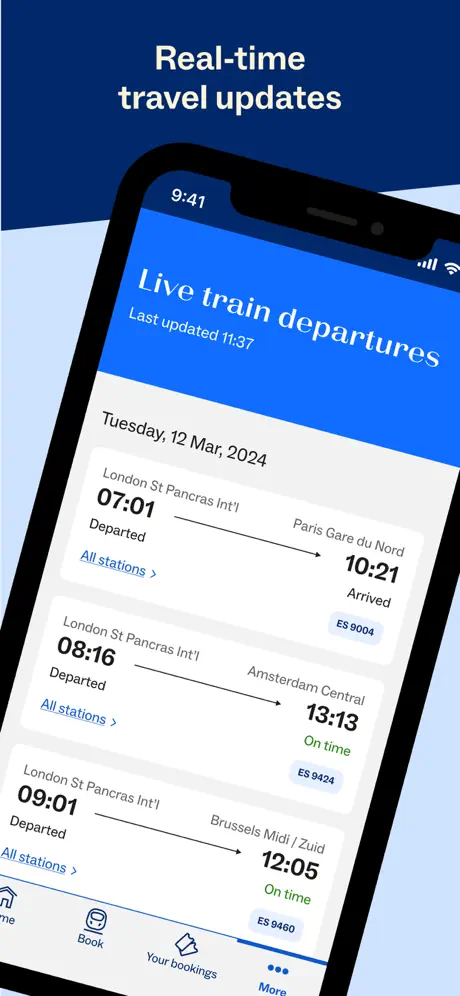 Eurostar Trains App Store screenshot 7