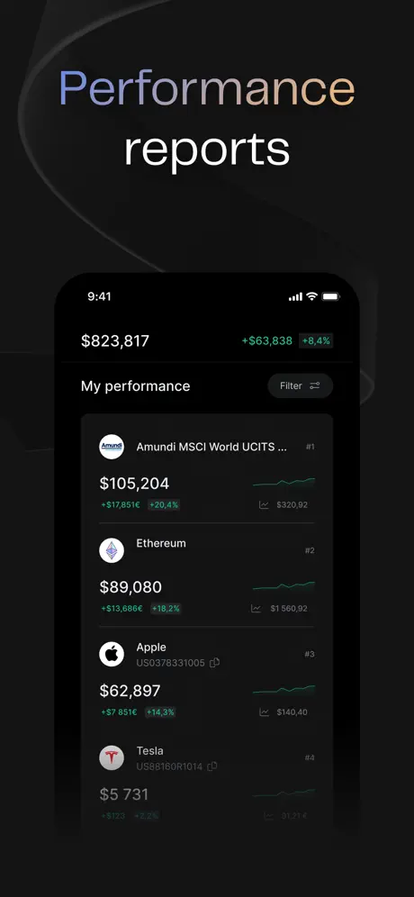 Finary: Portfolio Tracker App Store screenshot 5