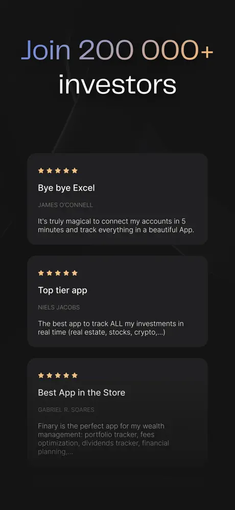 Finary: Portfolio Tracker App Store screenshot 10