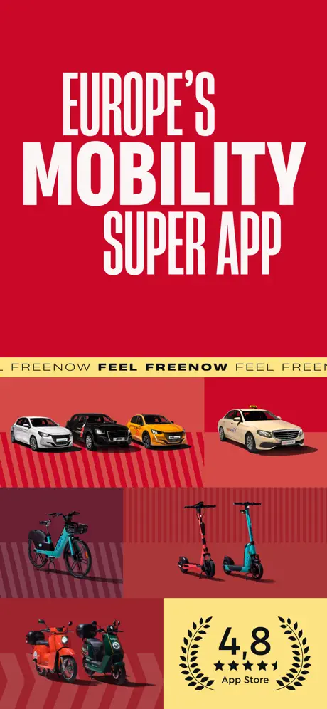 FREENOW – Mobility Super App App Store screenshot 1