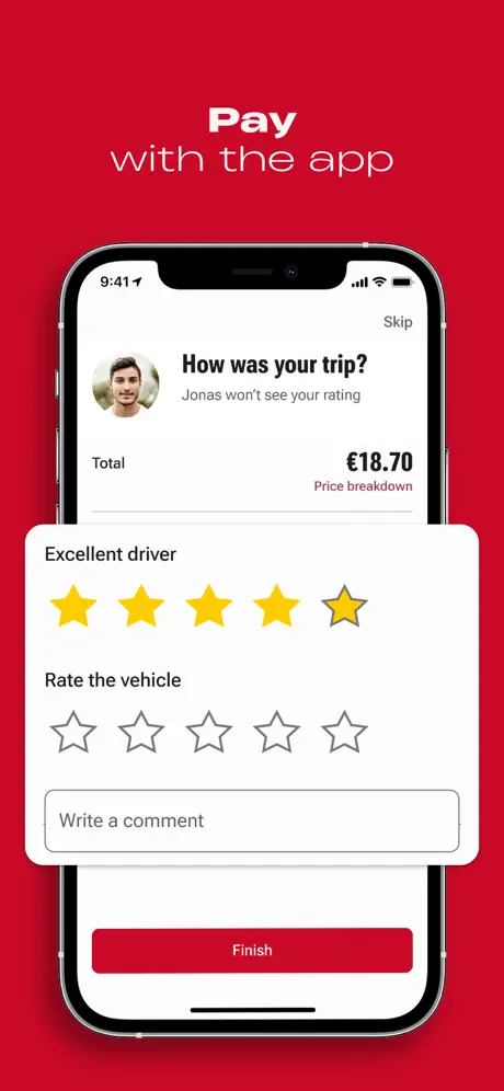 FREENOW – Mobility Super App App Store screenshot 10