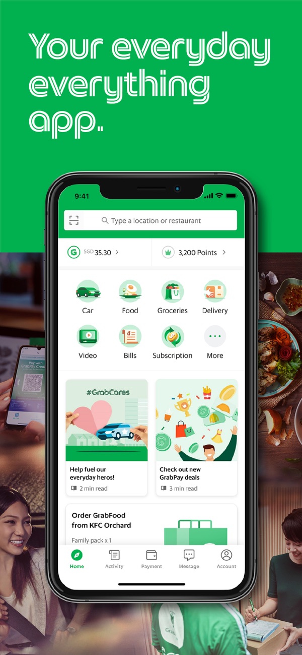 Grab App App Store screenshot 1
