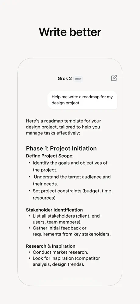 Grok­ App Store screenshot 3