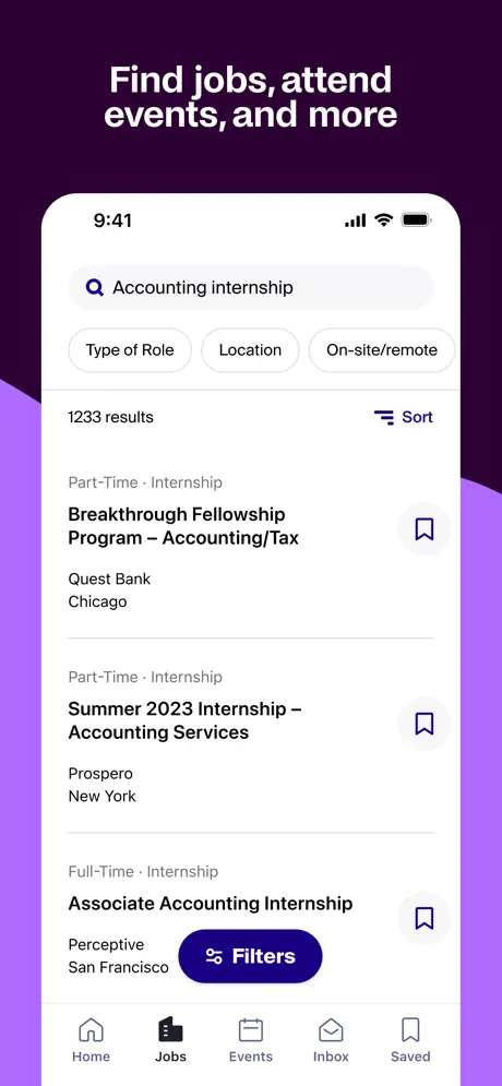 Handshake Jobs & New Careers App Store screenshot 3