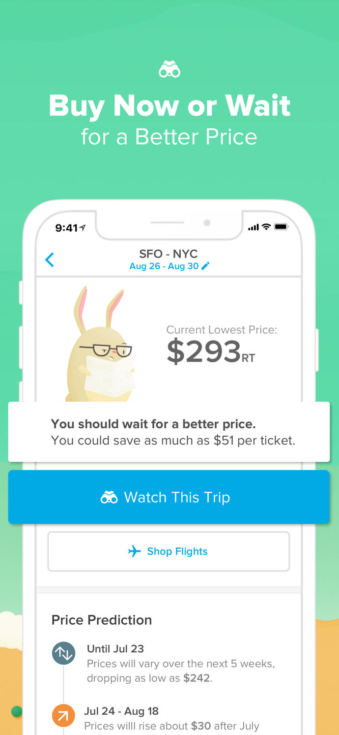 Hopper – Book Flights & Hotels App Store screenshot 3