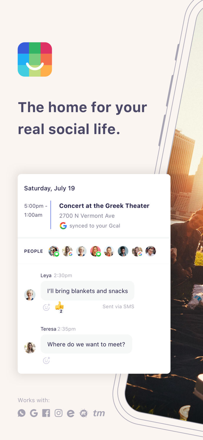 IRL – Social Calendar App Store screenshot 1