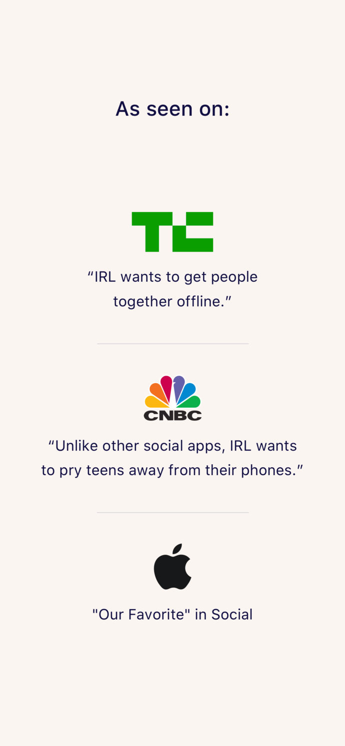 IRL – Social Calendar App Store screenshot 8