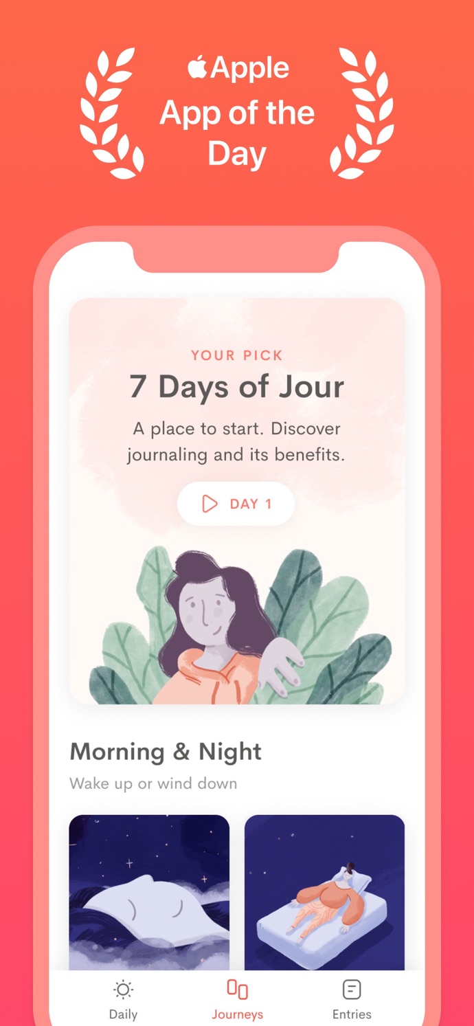 Jour: Journal for Mindfulness App Store screenshot 1
