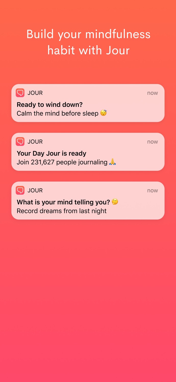 Jour: Journal for Mindfulness App Store screenshot 7