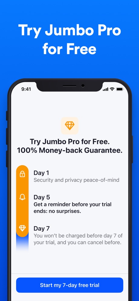 Jumbo: Security + Privac‪y‬ App Store screenshot 1