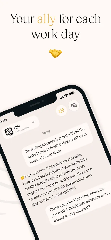 Kin, Your Personal AI Coach App Store screenshot 2