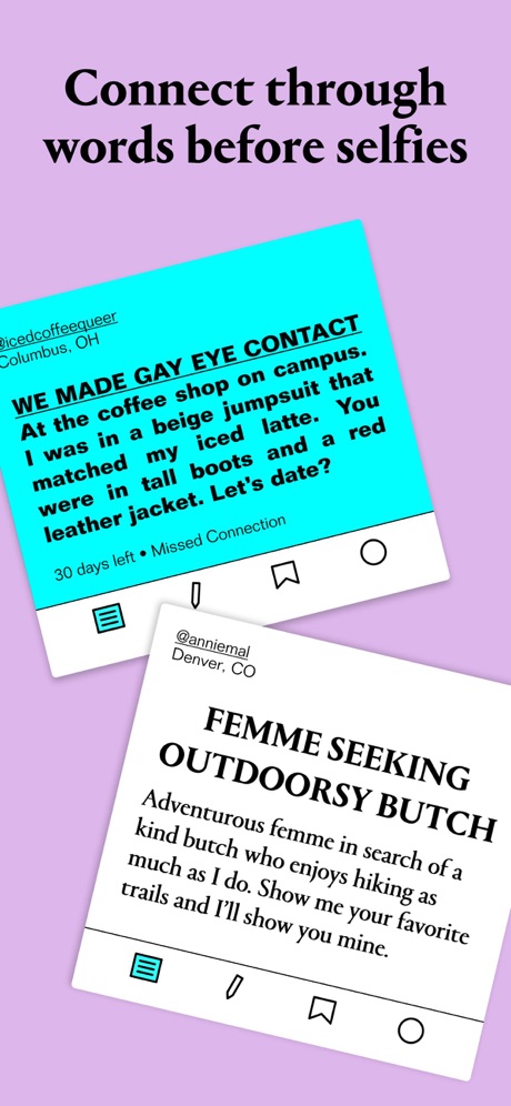 Lex – Queer Friends & Dating App Store screenshot 2