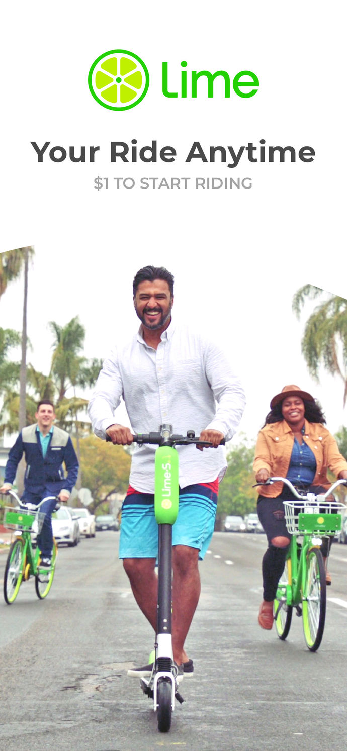 Lime – Your Ride Anytime App Store screenshot 1