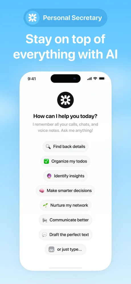 M1: the AI second phone number App Store screenshot 3
