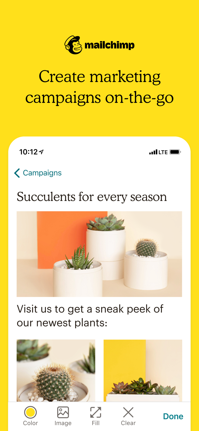 Mailchimp Marketing & CRM App Store screenshot 1