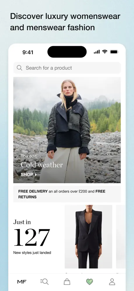 MATCHES: Luxury Fashion App Store screenshot 1