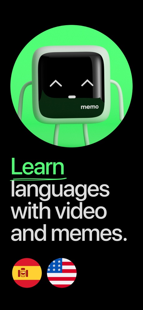 Memo: Learn Spanish & English App Store screenshot 1