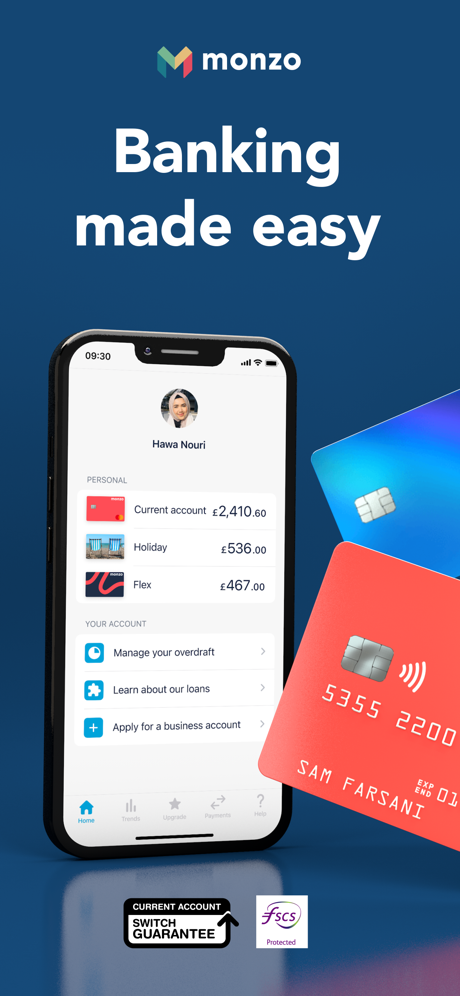 Monzo – Banking made easy App Store screenshot 1