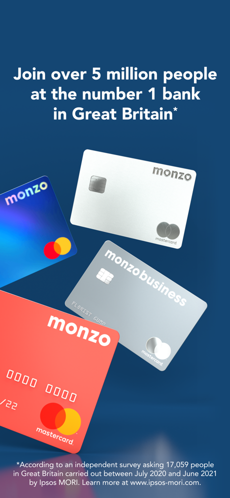 Monzo – Banking made easy App Store screenshot 2