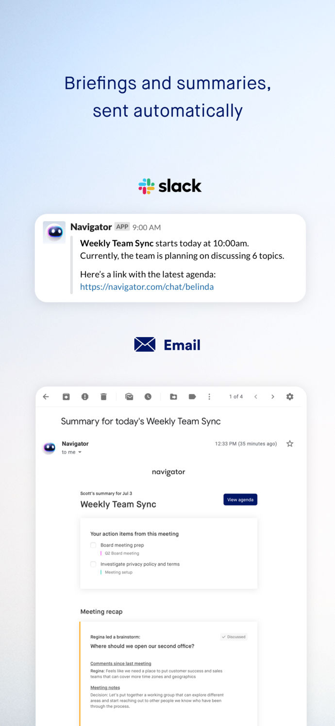 Navigator — Meeting Assistant App Store screenshot 6