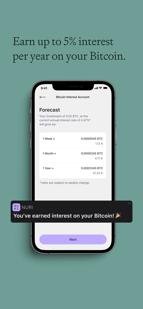 Nuri (ex Bitwala) App Store screenshot 3
