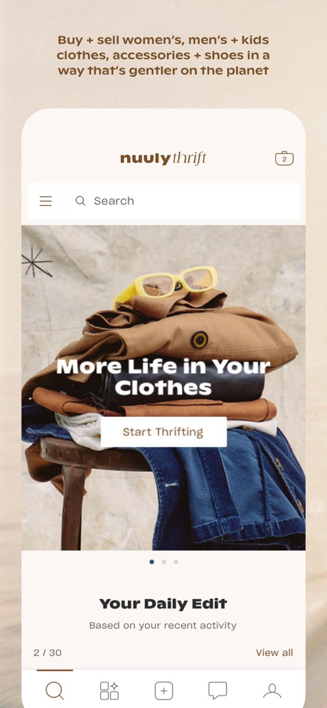 Nuuly Thrift App Store screenshot 2