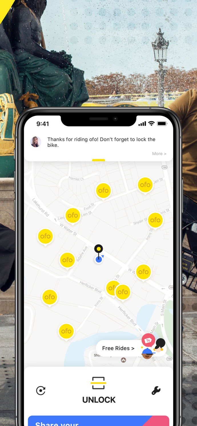 ofo – Get there on two wheels App Store screenshot 2