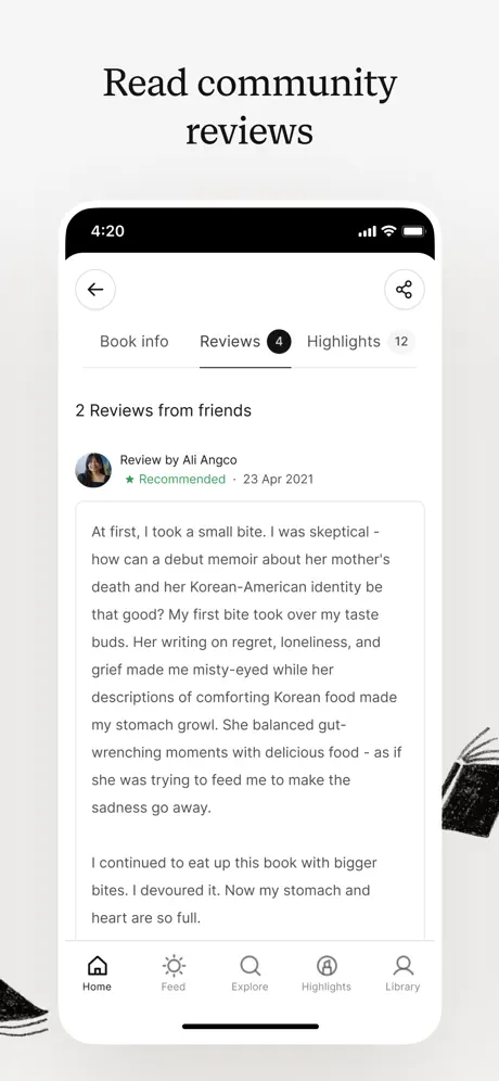 Oku: Book Tracker & Companion App Store screenshot 4