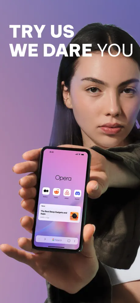 Opera: AI browser with VPN App Store screenshot 1