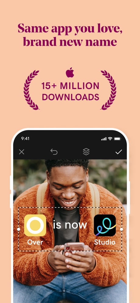 Over (now GoDaddy Studio) App Store screenshot 1